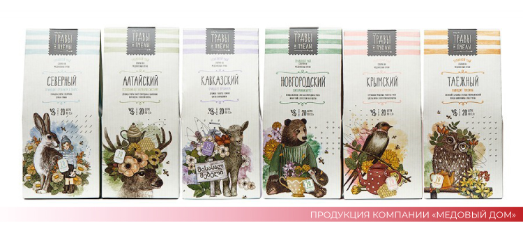 Продукция компании "МЕДОВЫЙ ДОМ"